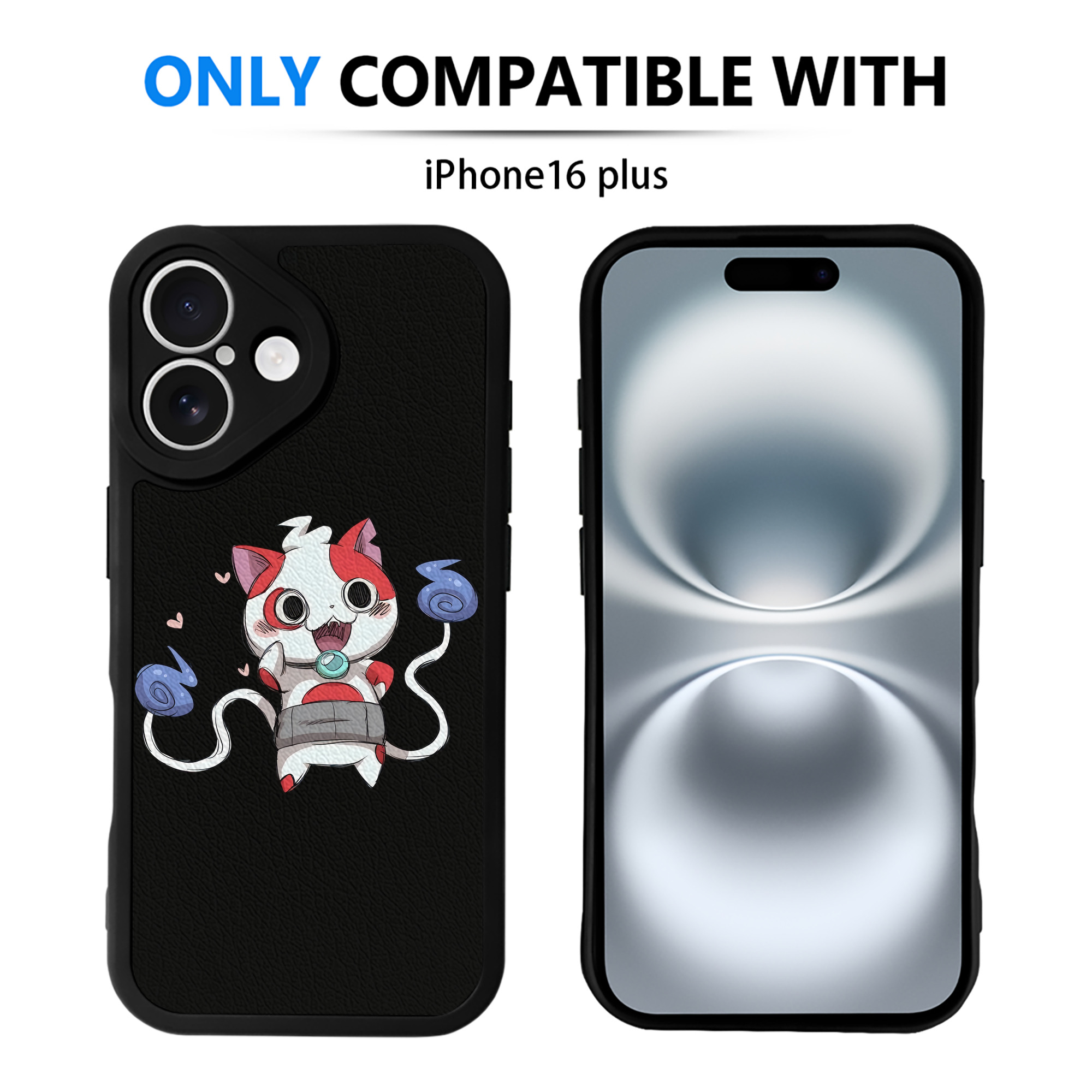 （画像用） 妖怪ウォッチ Yo-kai Watch 【iPhone 16シリーズ対応】シリコンスマホケース（レザー調） 材質：シリコン